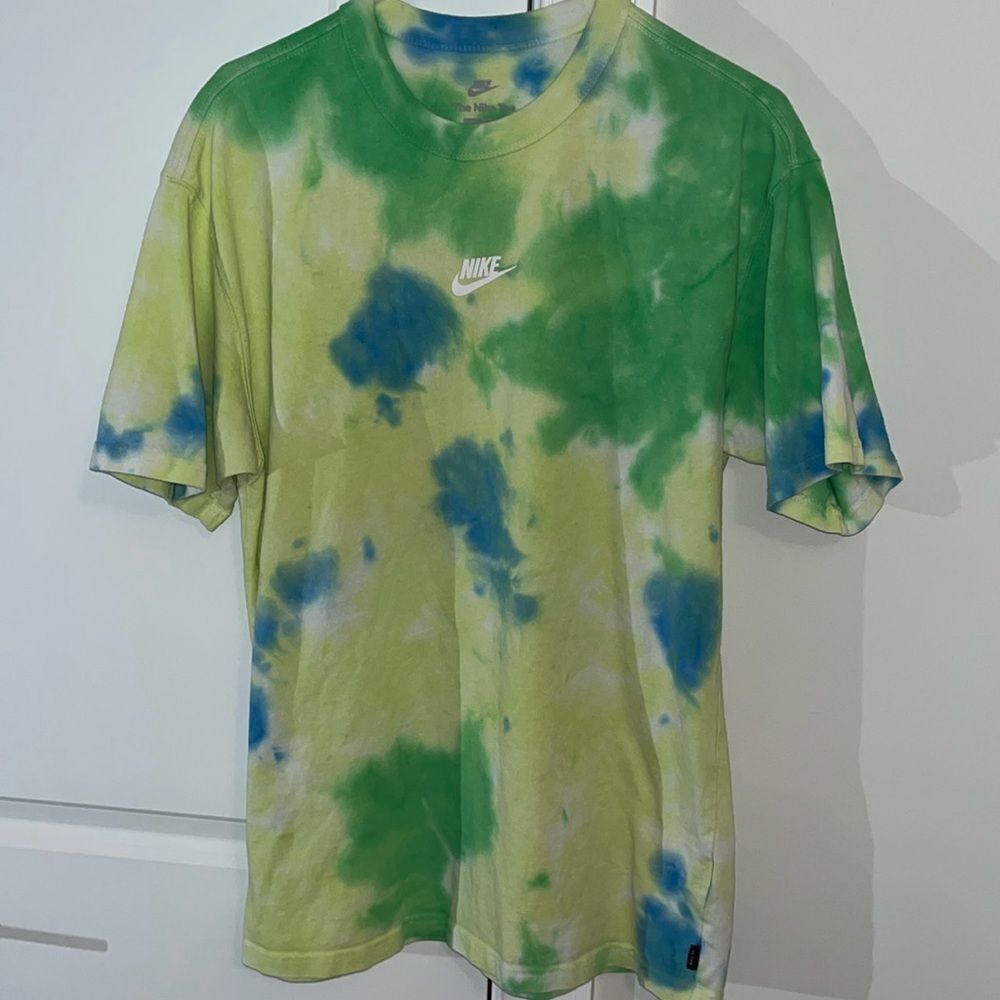 Nike Mens Loose Fit Travis Scott Center Swoosh Tie Dye Heavyweight Tee T-Shirt S